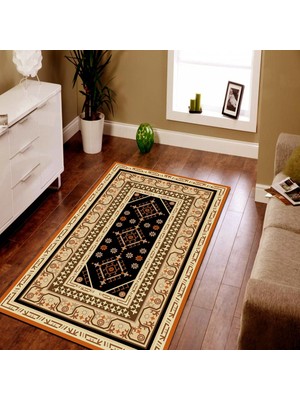 İnka Halı Antibakteriyel Yıkanabilir Kaymaz Dot Taban Dijital Baskı Salon Halısı MRC205