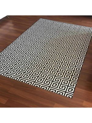 İnka Halı Antibakteriyel Yıkanabilir Kaymaz Dot Taban Dijital Baskı Salon Halısı MRC347