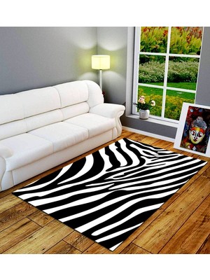 İnka Halı Antibakteriyel Yıkanabilir Kaymaz Dot Taban Dijital Baskı Salon Halısı MRC392