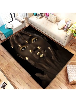 İnka Halı Antibakteriyel Yıkanabilir Kaymaz Dot Taban Dijital Baskı Salon Halısı MRC507