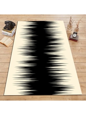 İnka Halı Antibakteriyel Yıkanabilir Kaymaz Dot Taban Dijital Baskı Salon Halısı MRC512