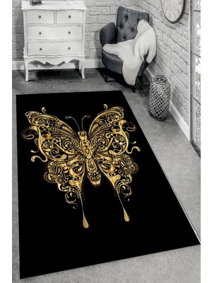 İnka Halı Antibakteriyel Yıkanabilir Kaymaz Dot Taban Dijital Baskı Salon Halısı MRC1510