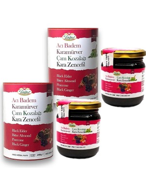 Yağız Acı Badem Karamürver Çam Kozalağı Bal Bitki Kar 2 x 240 gr