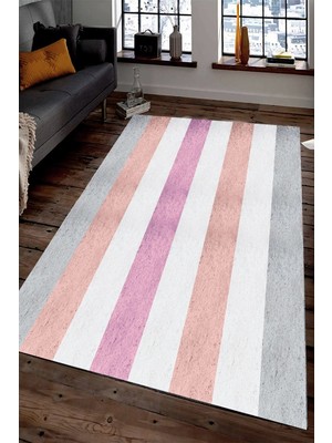 İnka Halı Antibakteriyel Yıkanabilir Kaymaz Dot Taban Dijital Baskı Salon Halısı MRC1609