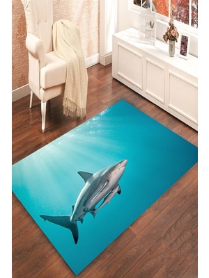 İnka Halı Antibakteriyel Yıkanabilir Kaymaz Dot Taban Dijital Baskı Salon Halısı MRC1809