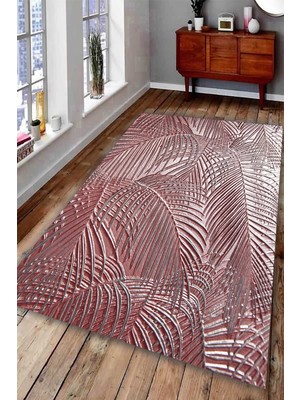 İnka Halı Antibakteriyel Yıkanabilir Kaymaz Dot Taban Dijital Baskı Salon Halısı MRC1792