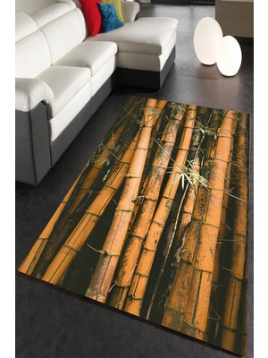 İnka Halı Antibakteriyel Yıkanabilir Kaymaz Dot Taban Dijital Baskı Salon Halısı MRC1799