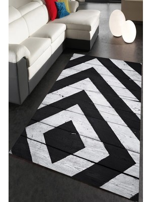 İnka Halı Antibakteriyel Yıkanabilir Kaymaz Dot Taban Dijital Baskı Salon Halısı MRC1868