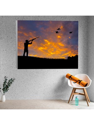 Deko Gonya Avcılık Kanvas Tablo