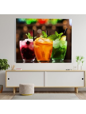 Deko Gonya Koktey Temalı Kanvas Tablo