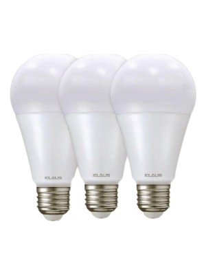 Klaus 3'lü LED Lamba 6500K Beyaz Işık 9W
