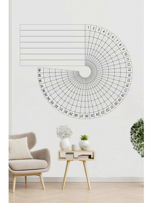 Pi Papers Zamansız Zinciri Kırma Takvimi - Yapışkansız Tutunan, Statik Akıllı Kağıt Yazı Tahtası Ve Pano