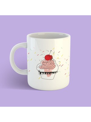 Bikutumutluluk Tasarım Kupa Serisi - Cupcake Kupa