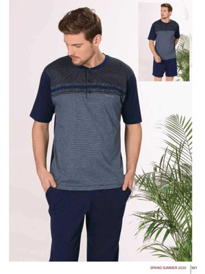 Pierre Cardin 5411 3'lü Jakarlı Pijama Takımı Kutulu