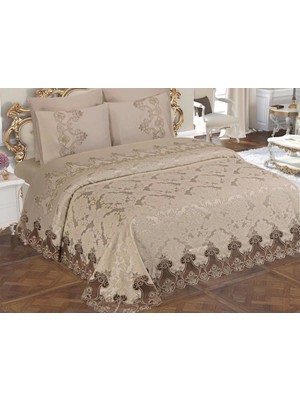 Çeyiz Diyarı Çeyizlik Gelin Seti Dubai 7 Parça Cappucino