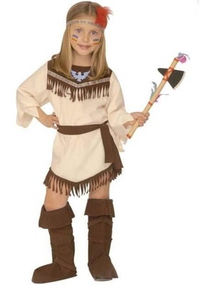 Bkmc Kızılderili Kız Kostümü Model-1