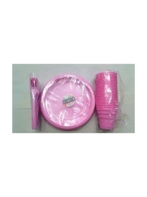 Pietra Pietrapembe Renk 25 Li Plastik Bardak+Catal+Tabak