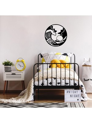 Dalga Ahşap Mdf Duvar Dekoru Tablo