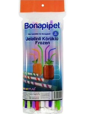 Ambalaj Pazarı Bona Jelatinli Körüklü Frozen Pipet - 50'li