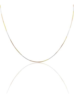 Söğütlü Silver Gümüş Renk Akımı Italyan Yılan Modeli Zincir