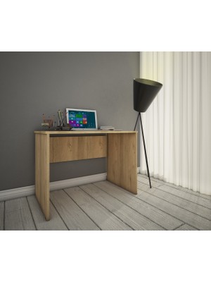 Bicabin Homely Desk Çalışma Masası Laptop / Ofis / Ders Masası (Lefkas Meşe)) 60 X 90