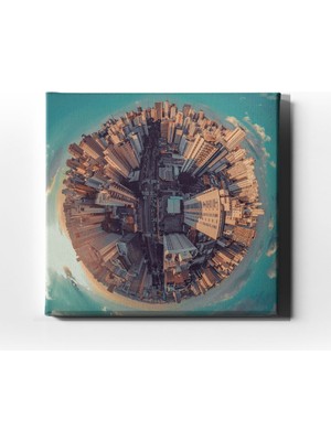 Desenlio Panorama City Canvas Tablo ŞHK100