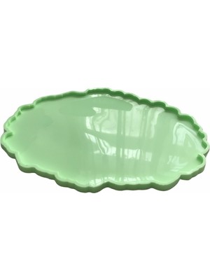 Parti Vitrini Partivitrini Oval Silikon Epoksi Tepsi Kalıbı 34X23X0.8 cm EP117