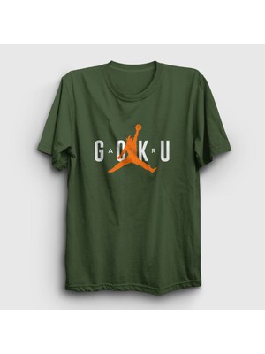 Presmono Unisex Haki Air Goku Anime Dragon Ball T-Shirt