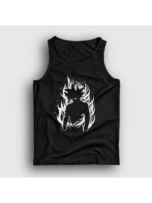 Presmono Unisex Siyah Fire Goku Anime Dragon Ball Atlet