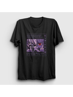 Presmono Unisex Siyah Kurapika V2 Anime Hunter x Hunter T-Shirt