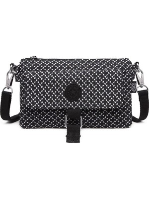 Smart Bags SMBYB1147-0127 Siyah/beyaz Kadın Minik Çapraz Çanta