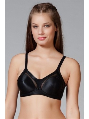 Yeni İnci Kadın Toparlayıcı Siyah Sütyen 1610