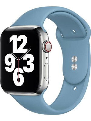38 mm - 40 mm S/m Apple Watch 3-4-5-6-Se Uyumlu Silikon Kordon Kayış