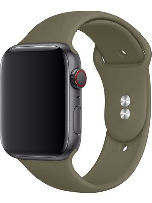 38 mm - 40 mm S/m Apple Watch 3-4-5-6-Se Uyumlu Silikon Kordon Kayış