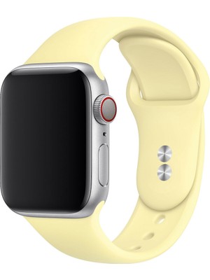 38 mm - 40 mm S/m Apple Watch 3-4-5-6-Se Uyumlu Silikon Kordon Kayış