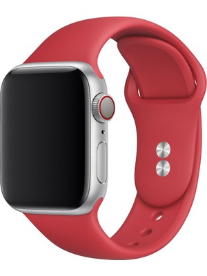 38 mm - 40 mm S/m Apple Watch 3-4-5-6-Se Uyumlu Silikon Kordon Kayış