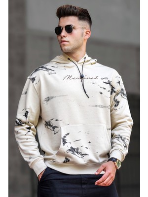 Madmext Bej Erkek Sweatshirt 5291
