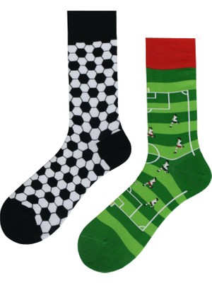Dayco Futbol Desenli Renkli Soket Çorap