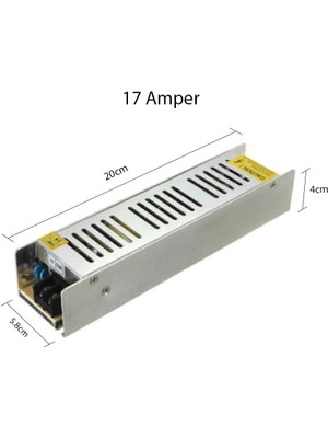 İntec 3 Çipli Amber Şerit LED 20 METRE+12V Trafo Kuruluma Hazır Set