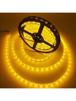 İntec 3 Çipli Amber Şerit LED 20 METRE+12V Trafo Kuruluma Hazır Set