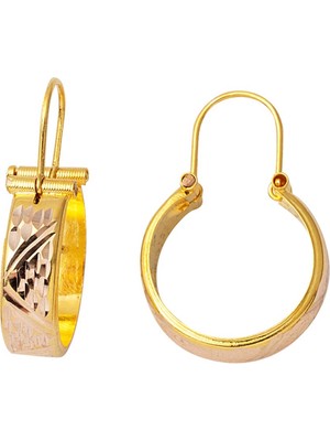 Bilezikci Kalemli 14 Ayar Halep Altın Küpe