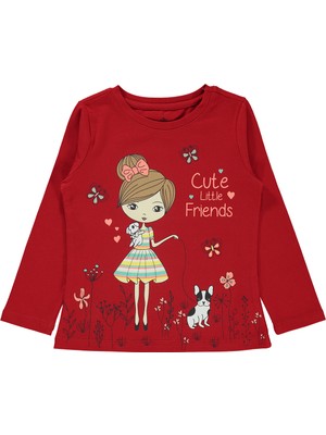 Civil Girls Kız Çocuk Sweatshirt 2-5 Yaş Kırmızı