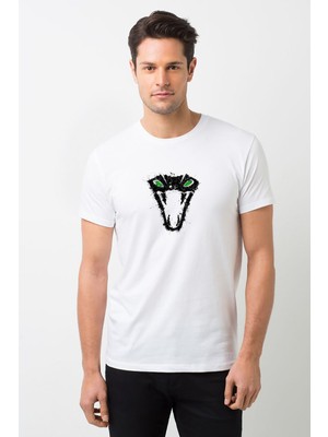 Qivi The Witcher Viper School Splash Erkek Beyaz Tshirt