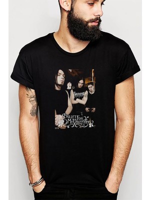 Qivi Bullet For My Valentine Black Grup Baskılı Siyah Erkek Örme Tshirt