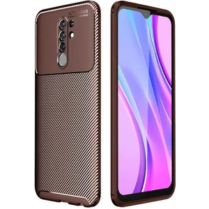 Xiaomi Redmi 9 Kılıf Karbon Silikon Case