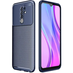 Xiaomi Redmi 9 Kılıf Karbon Silikon Case