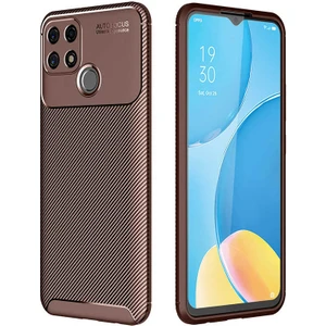 Oppo A15S Kılıf Karbon Silikon Case