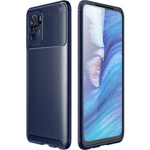 Xiaomi Redmi Note 10S Kılıf Karbon Silikon Case