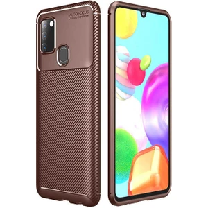 Samsung Galaxy A21S Kılıf Karbon Silikon Case