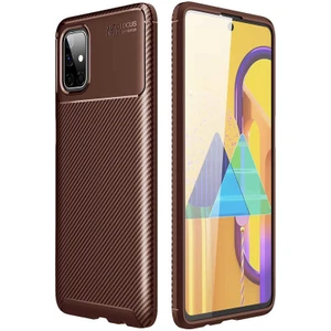 Samsung Galaxy M51 Kılıf Karbon Silikon Case